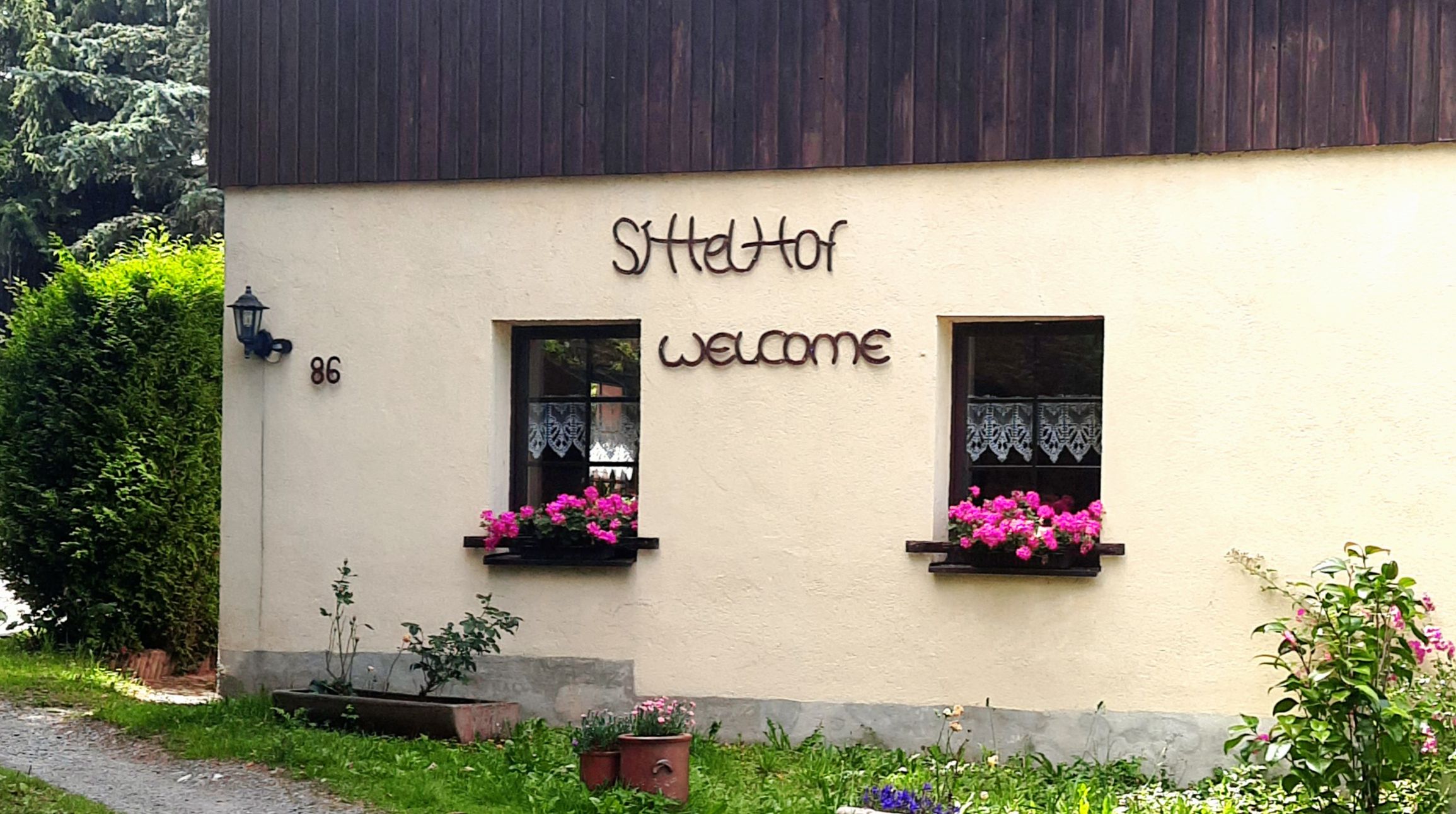 Ansicht des Hofes